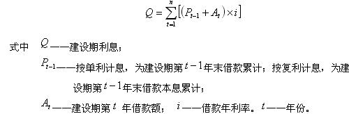 建設(shè)期利息的估算