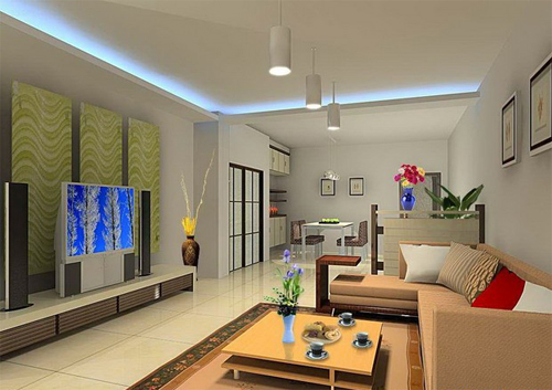 電視背景墻的裝飾方法(3)