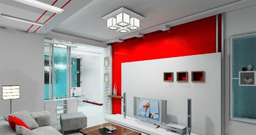 電視背景墻的裝飾方法(2)