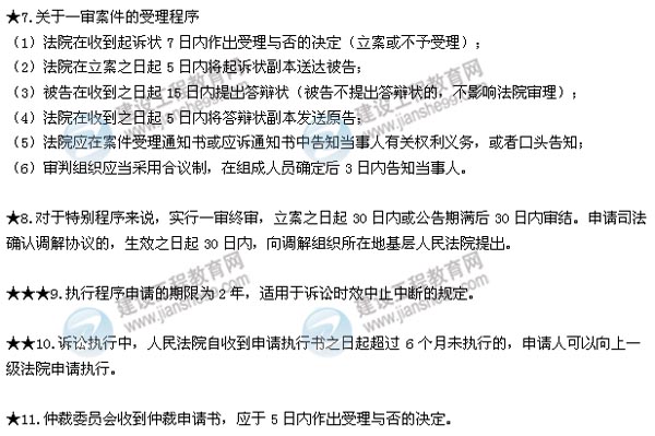 2015二建法規(guī)數(shù)字考點第八章:解決建設(shè)工程糾紛的法律制度