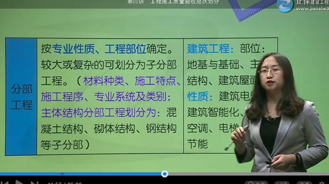 2017年監(jiān)理《質(zhì)量控制》試題點(diǎn)評:分部工程的劃分