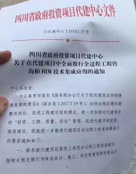 在代建項(xiàng)目中全面推行全過程工程咨詢和BIM技術(shù)集成應(yīng)用的通知