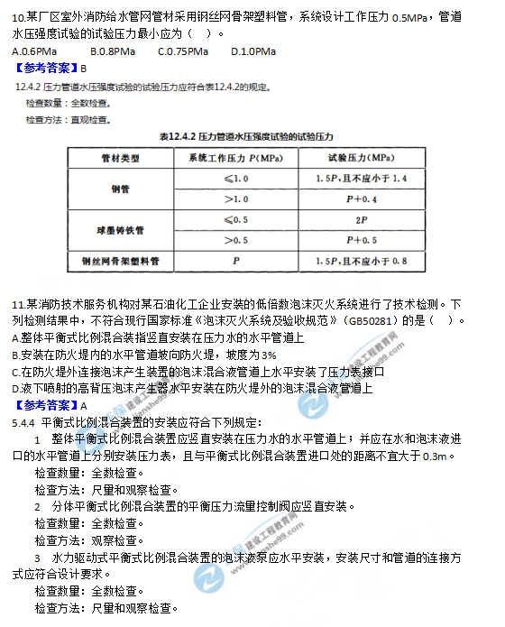 2018一級消防工程師《消防安全技術(shù)綜合能力》試題及答案解析