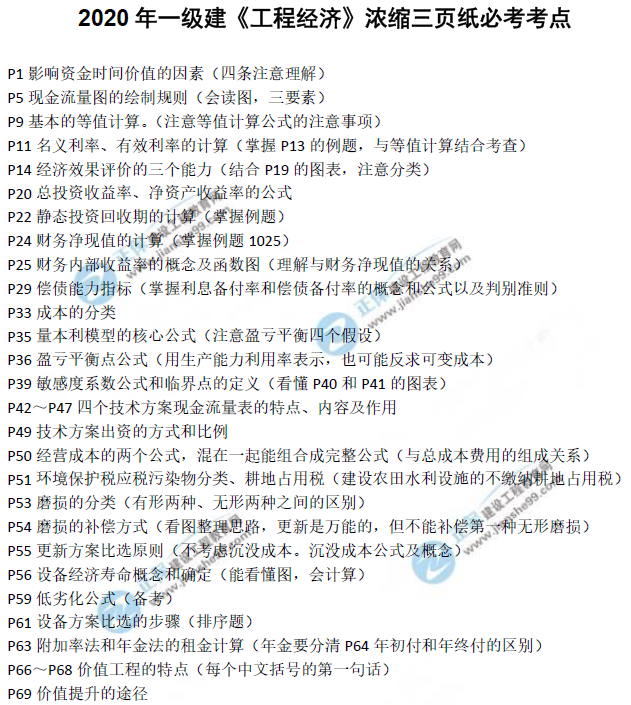 考前三頁紙 考前三頁紙