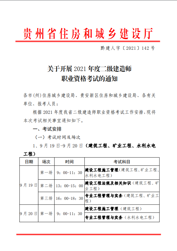 關(guān)于開展2021年度二級建造師職業(yè)資格考試的通知-1 關(guān)于開展2021年度二級建造師職業(yè)資格考試的通知-1