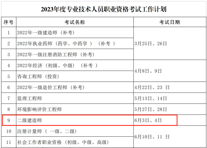 二建考試時間 二建考試時間
