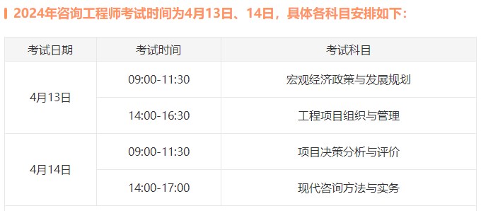 咨詢工程師考試時(shí)間 咨詢工程師考試時(shí)間